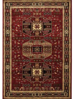 PERSIA ΧΑΛΙ 6057 BURGUNDY ΜΕ ΚΡΟΣΣΙ